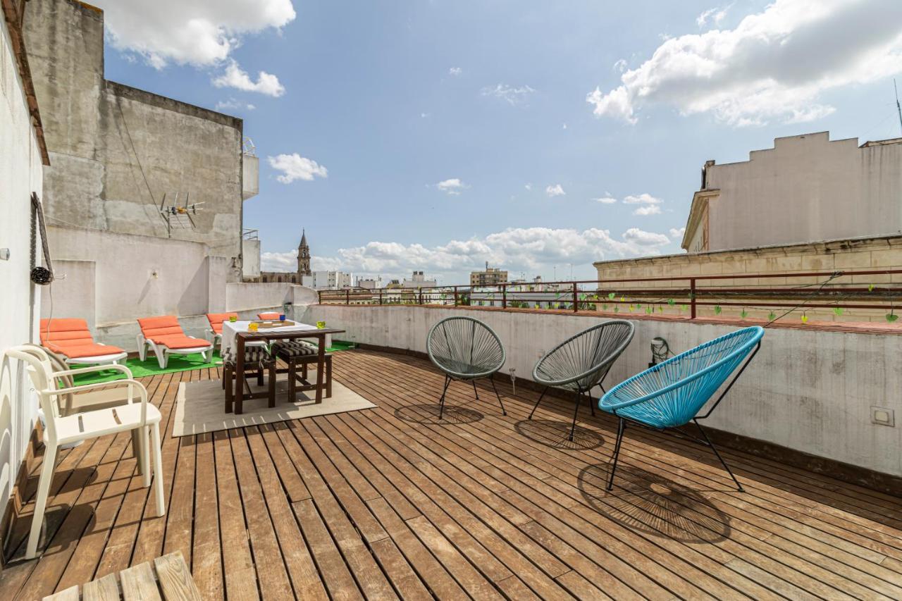 Top Atico Plaza Del Arenal - Gran Terraza - Vistas - Solarium Jerez de la Frontera Buitenkant foto